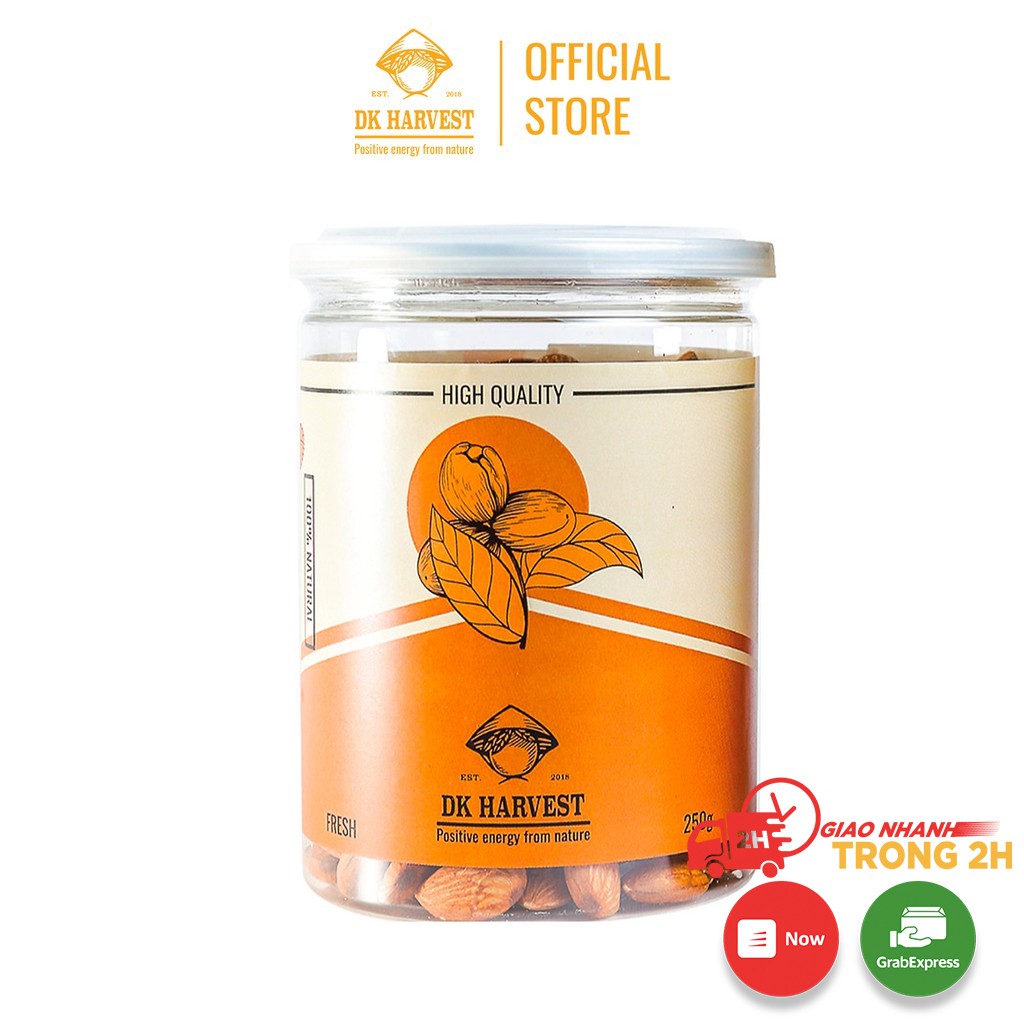 Hạt Hạnh Nhân Rang Mộc DK HARVEST Nhập Khẩu - 250g, 500g, 1kg | BigBuy360 - bigbuy360.vn