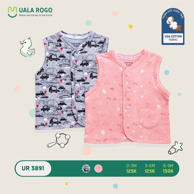 Uala rogo - Áo Gile in hoạ tiết UR3891