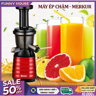 Máy ép chậm Merkur, máy ép trái cây, rau củ quả và làm kem tốc độ chậm đảm bảo giữ nguyên dưỡng chất và tách kiệt nước