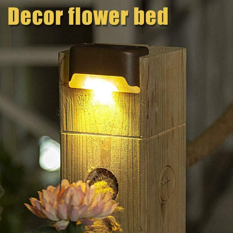 4 Đèn LED Năng Lượng Mặt Trời Chống Thấm Nước Cho Cầu Thang Sân Vườn