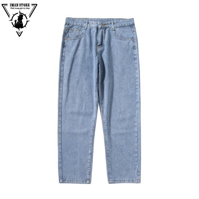 Quần Jean nam, Baggy nam, quần bò nam, Dáng Suông, rộng style hàn quốc 2022 TR01