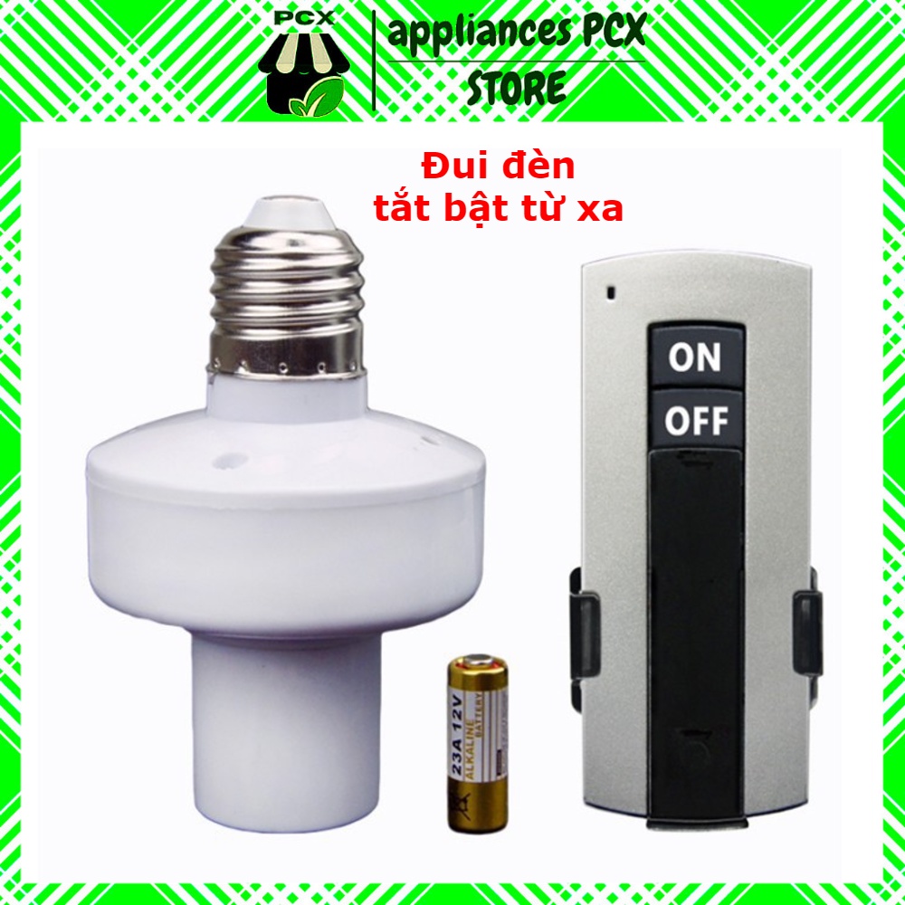 Bộ điều khiển tắt mở bóng đèn từ xa/Đuôi Đèn Điều Khiển Từ Xa - Tiện Lợi Khi Sử Dụng Ban Đêm Đi Ngủ Remote Kế Bên