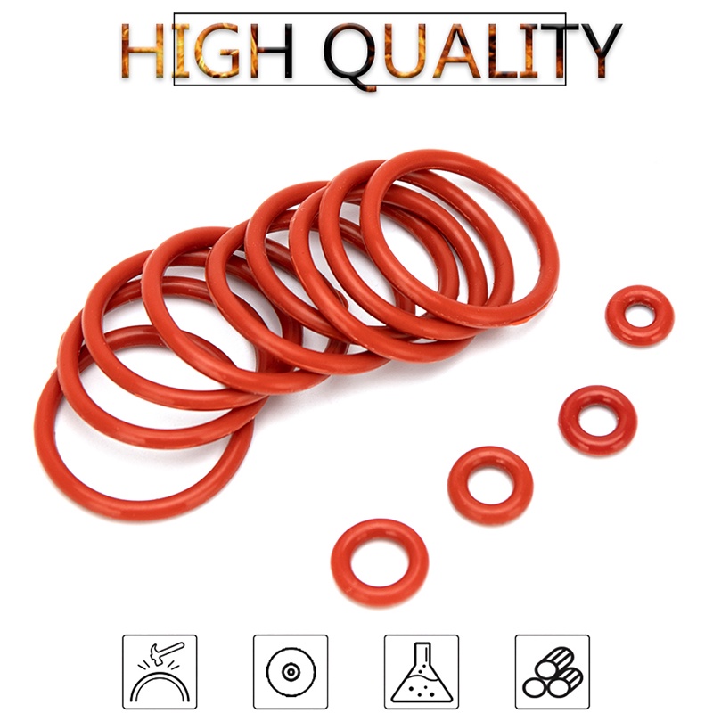 Set 20 Vòng Đệm Cao Su silicone Hình Chữ o Kích Thước 7mm-30mm cs 2.4mm