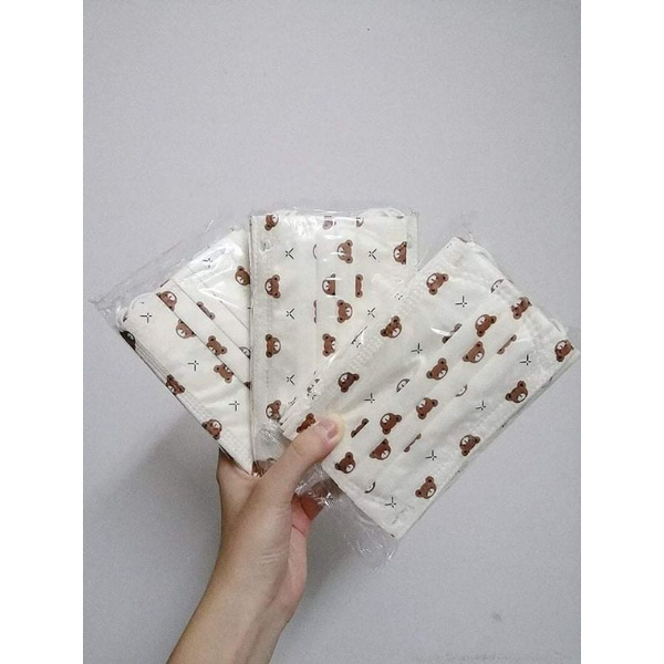 Khẩu trang gấu nâu trẻ em