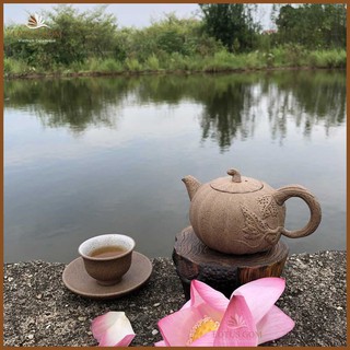 Ấm Chén Pha Trà Bí Ngô Bát Tràng độc ẩm