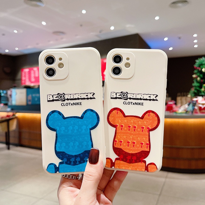 Ốp iphone cạnh vuông Đầu Be.ar.rich cho 11/11pro/11promax/12 pro max/13 pro max/x/xs/xr/xsmax/6/7/8/plus/splus-e234