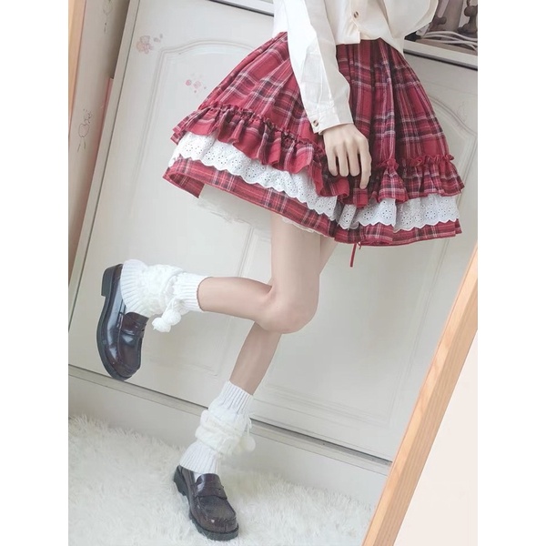 006 Tất ống cục bông phối JK lolita