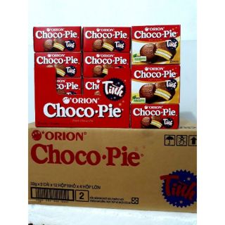 Thùng bánh Chocopie lễ ( 4 hộp vuông).