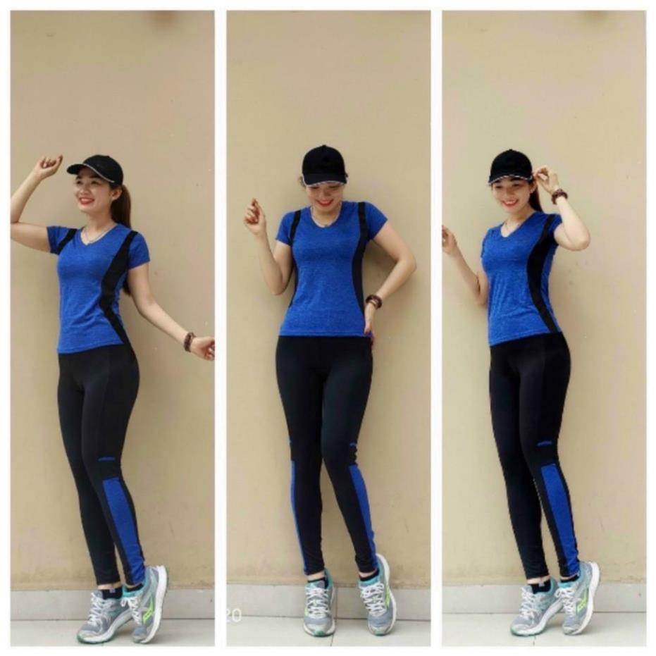 ✅ Mẫu Đẹp - Ảnh Thật 100% ✅Bộ tập GYM nữ đa năng - Yoga nữ - quần áo tập thể thao nữ cộc tay thân dài ! ,