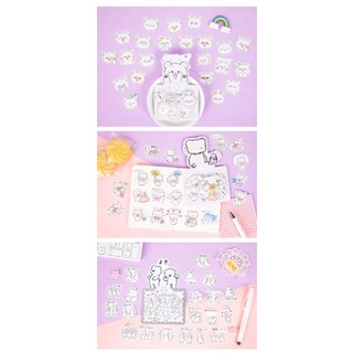 Gói 40 miếng dán sticker trang trí hình gấu