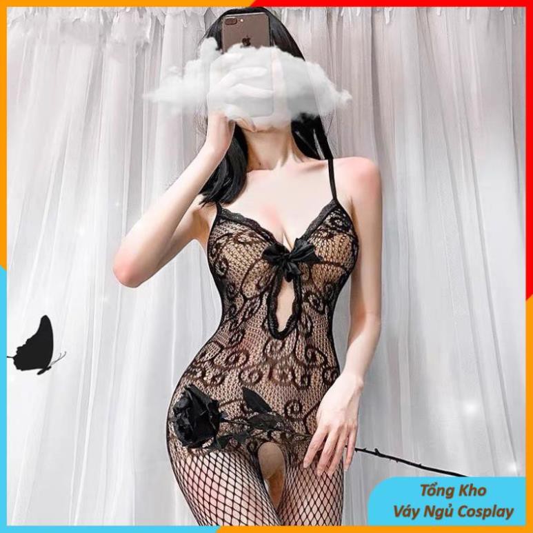 Bộ Đồ Ngủ Body Lưới Sexy Liền Quần Tất -Bodystocking 1 mảnh gợi cảm BST001 - BSTM001 - BSTO-01