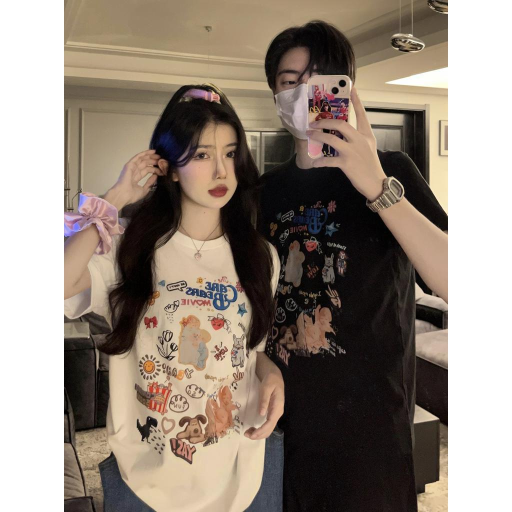 Áo Thun Ngắn Tay In Họa Tiết Thời Trang Mùa Hè 51287