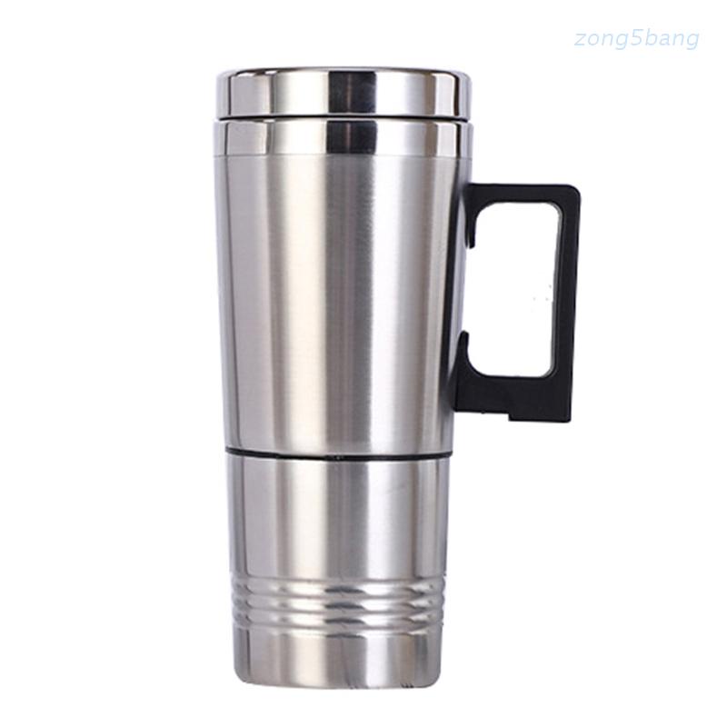 Ấm đun nước chạy điện bằng thép không gỉ 12 / 24v tiện lợi cao cấp dành cho xe hơi