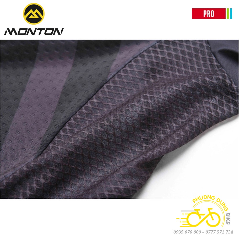 Áo thể thao nam đi xe đạp MONTON PRO SPLIT - Black Grey