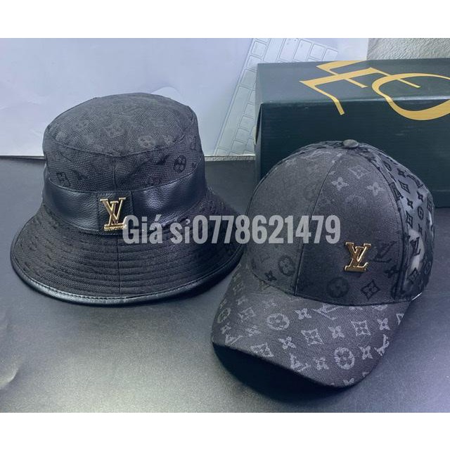 Combo nón cặp nam nữ (Có bán lẽ) - 1 kết lưỡi trai - 1 vành bucket L/ cá tính thời trang (Cap-Nón(Most))