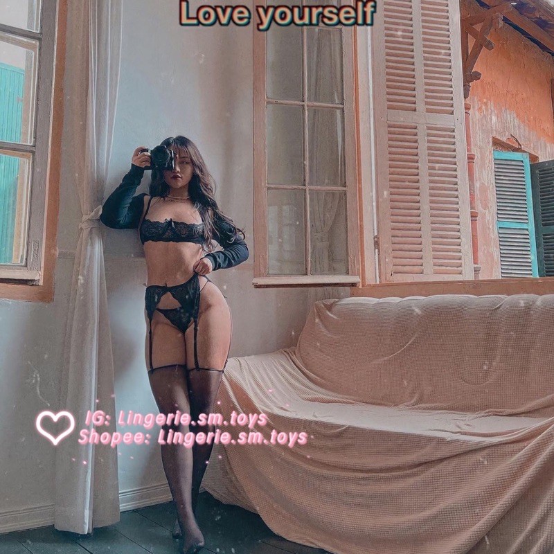 FM7888 🔥Bikini Gọng Ren Khoét Nửa Ngực🔥| Kèm Đai Kẹp Vớ Sexy (kèm video ảnh thật)• FM7888 | BigBuy360 - bigbuy360.vn