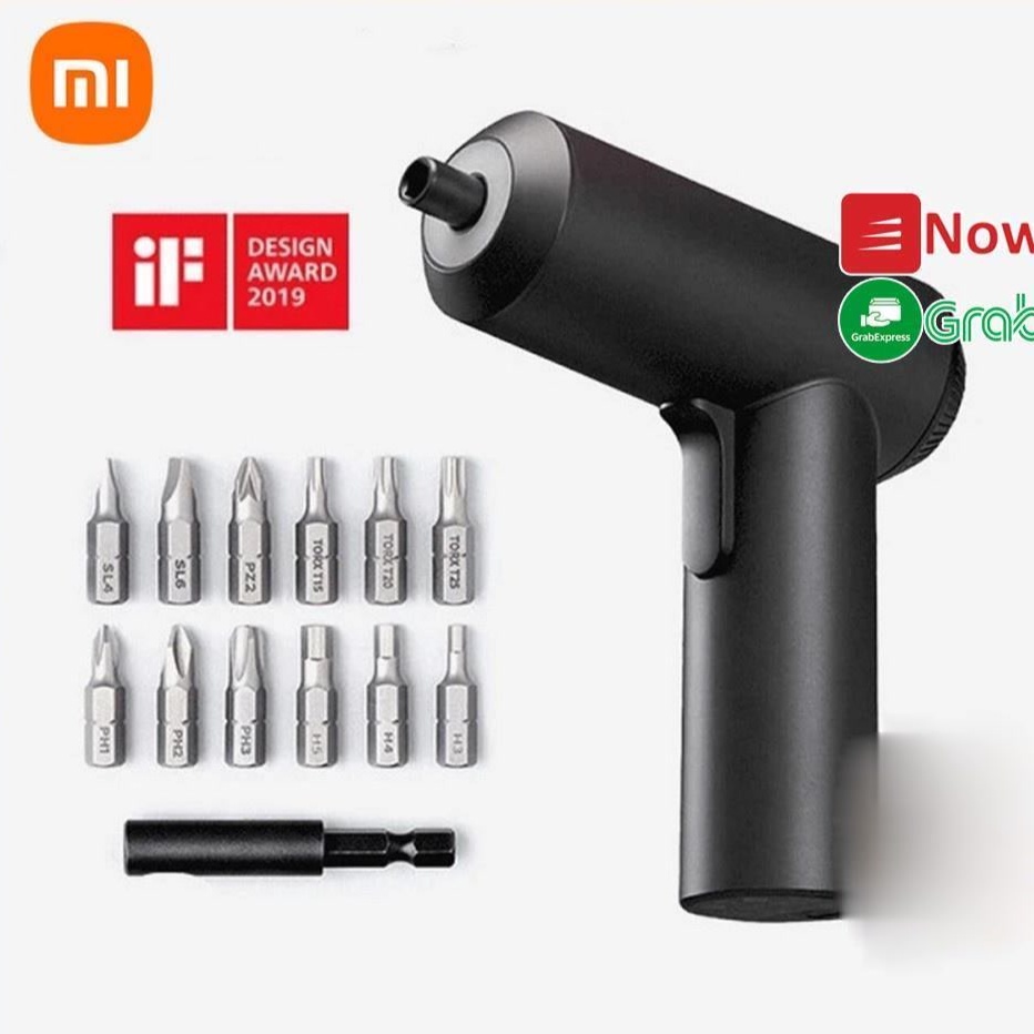 Tua vít điện Xiaomi Mijia kèm 12 đầu vặn dùng pin sạc 2000mAh cao cấp [TIME_MART siêu thị tiện ích gia đình]