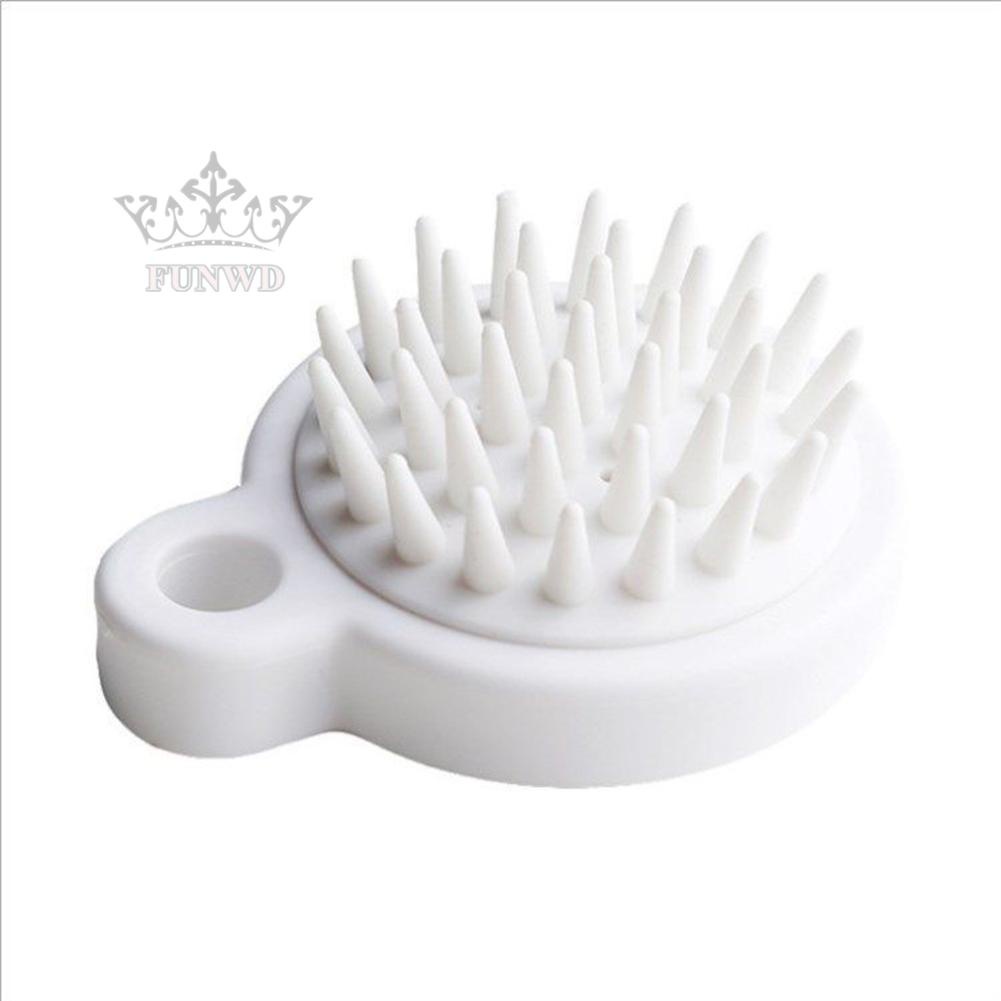 【FUNWD】Shampoo Brush Itching Artifact Portable Round Silicone Universal Adult