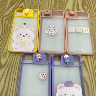 Ốp lưng điện thoại IPhone 7plus/8 Plus viền màu; có nút đậy camera