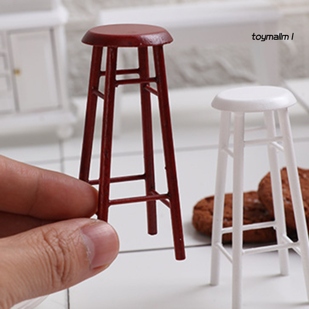 toymall Doll House Bar High Stool Model Home Scene Miniature Accessories Collection Gift