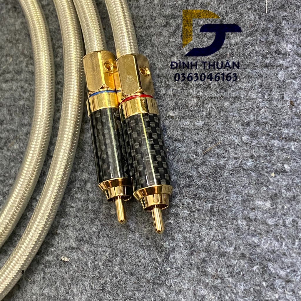 Dây XLR cái ra RCA QED hàng bãi của anh quốc lõi bạc dài 1m cho chất âm sáng, chi tiết tách bạch từng dải