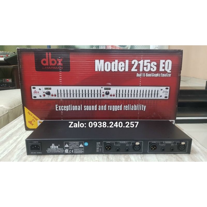 Lọc xì equalizer dbx 215s hàng loại 1 chuẩn- dbx 215s- equalizer dbx 215s - equlizer dbx
