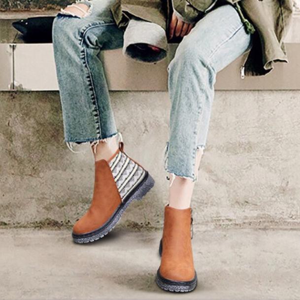 🌿 Boot cổ ngắn phối hoạ tiết đẹp 🌿 hàng Quảng Châu