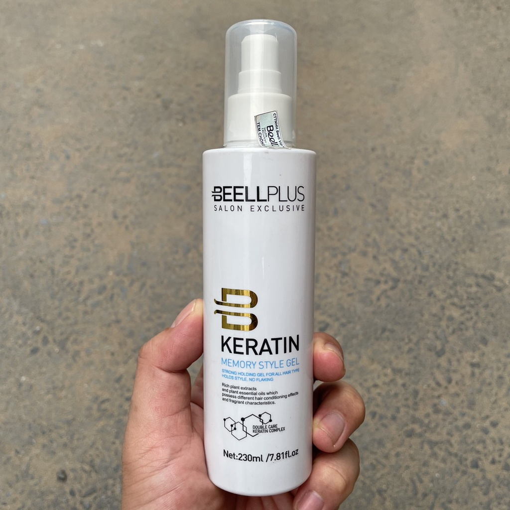 Gel Tạo Kiểu Tóc BeellPlus Keratin Memory Style 230ml