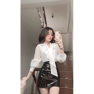 áo sm thắt nơ tiểu thư