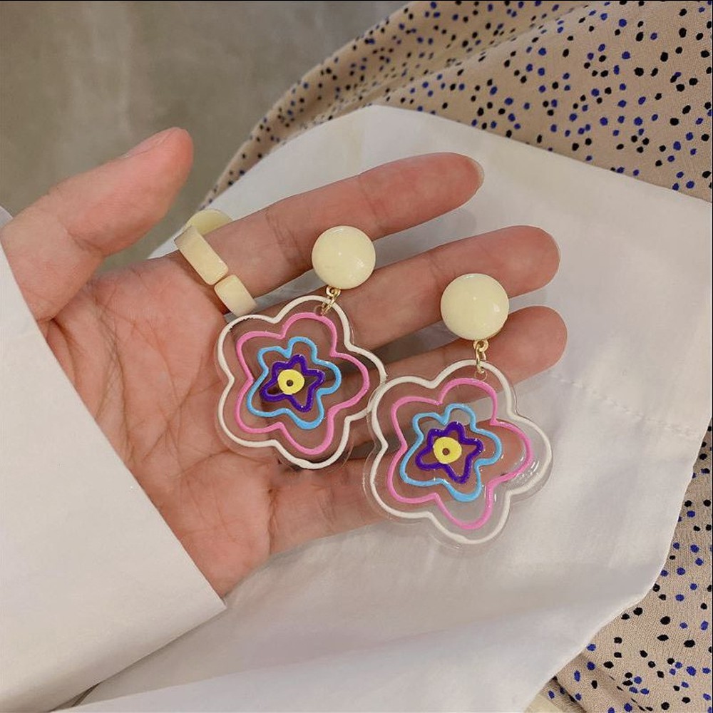 Khuyên tai thiết kế dễ thương phong cách vintage Hàn Quốc