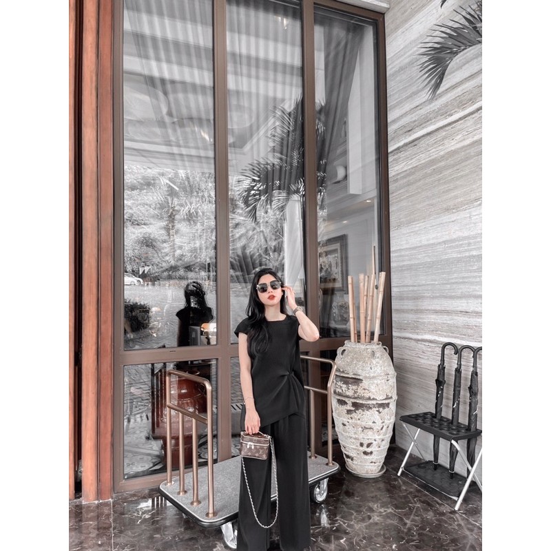 ( Ảnh thật ) S0438 Set dập ly áo và quần xuông | BigBuy360 - bigbuy360.vn