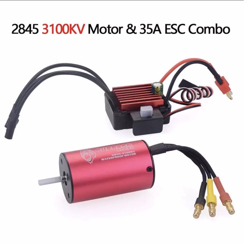 Combo motor brushless không chổi than 2845 3100kv/3800kv+Esc 35A SURPASS HOBBY wltoys a959 a979 SG1603 wpl d12 b16 b36