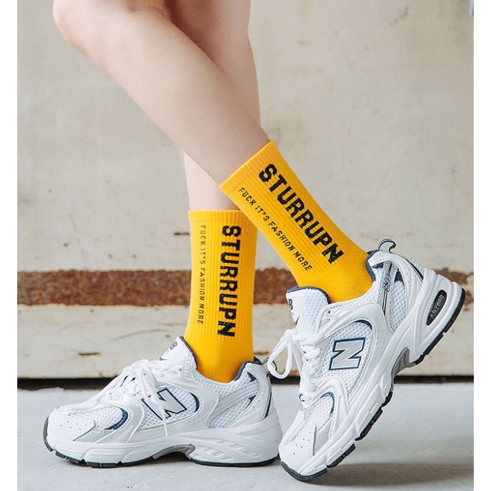 Set 5 Đôi Tất Cao Cổ Unisex Mix Chữ SturUp