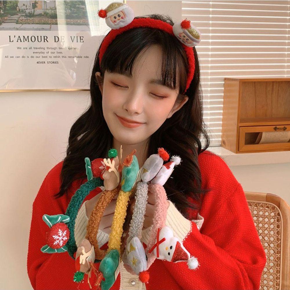 Băng Đô Cài Tóc Hình Tuần Lộc Giáng Sinh Thời Trang Cho Nữ WMES15H