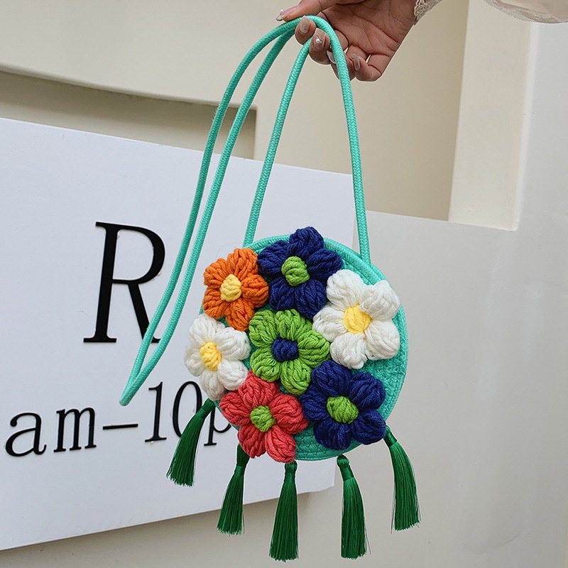 IELGY Túi Đeo Vai Đan Lát Thiết Kế Đơn Giản Thời Trang Cho Nữ