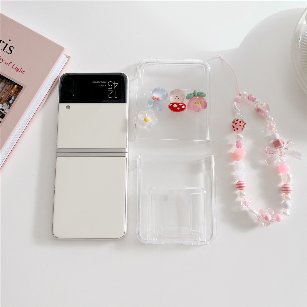 Ốp Điện Thoại Cứng Chống Sốc Họa Tiết Hoa Cho Samsung Galaxy Z Flip 4 Z Flip 3 5G