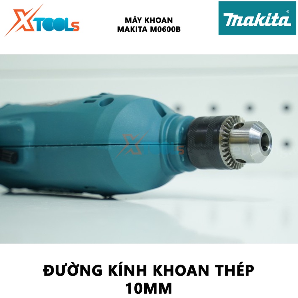 Máy khoan Makita M0600B (10mm) | máy khoan cầm tay công suất  350W chuyên dụng cho công việc khoan sắt,khoan gỗ và bắt v