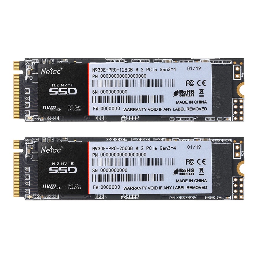 Ổ Cứng SSD Netac 256GB M.2 NVMe PCIe N930E Pro Gen3x4 - Mới Bảo hành 36 tháng 1 đổi 1