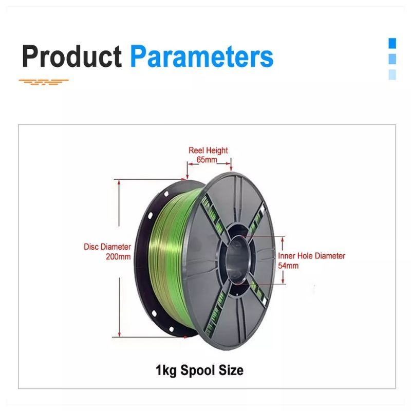 Nhựa in 3D HUTI SILK THREE-COLOR, nhựa bóng 3 màu