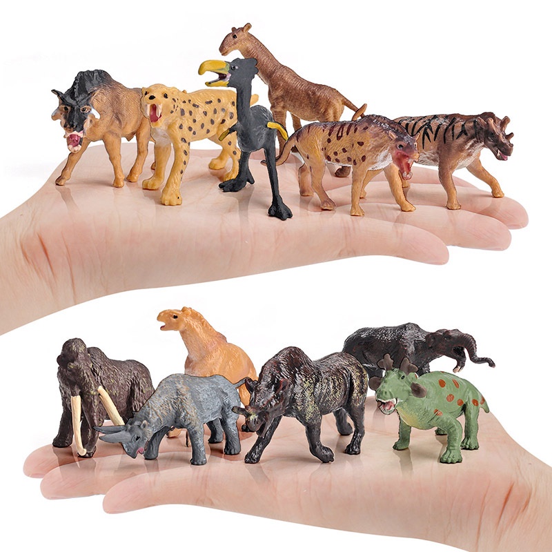 Set 12 Mô Hình Động Vật Mini Cho Bé