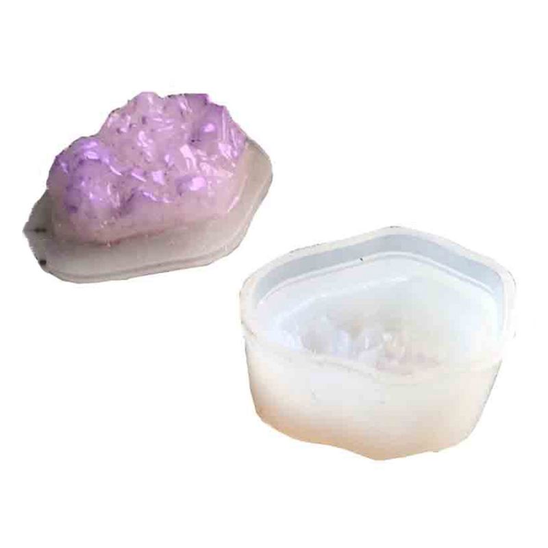 Khuôn silicone làm trang sức epoxy resin tạo hình cụm đá thạch anh tự nhiên độc đáo