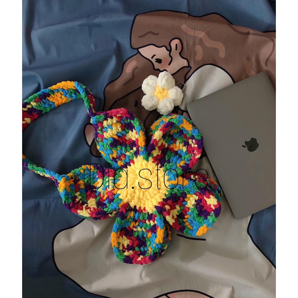 TÚI HOA HANDMADE - CROCHET FLOWER BAG NHIỀU MÀU