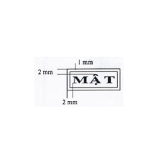Con dấu chữ "MẬT" theo TT24/2020/TT-BCA