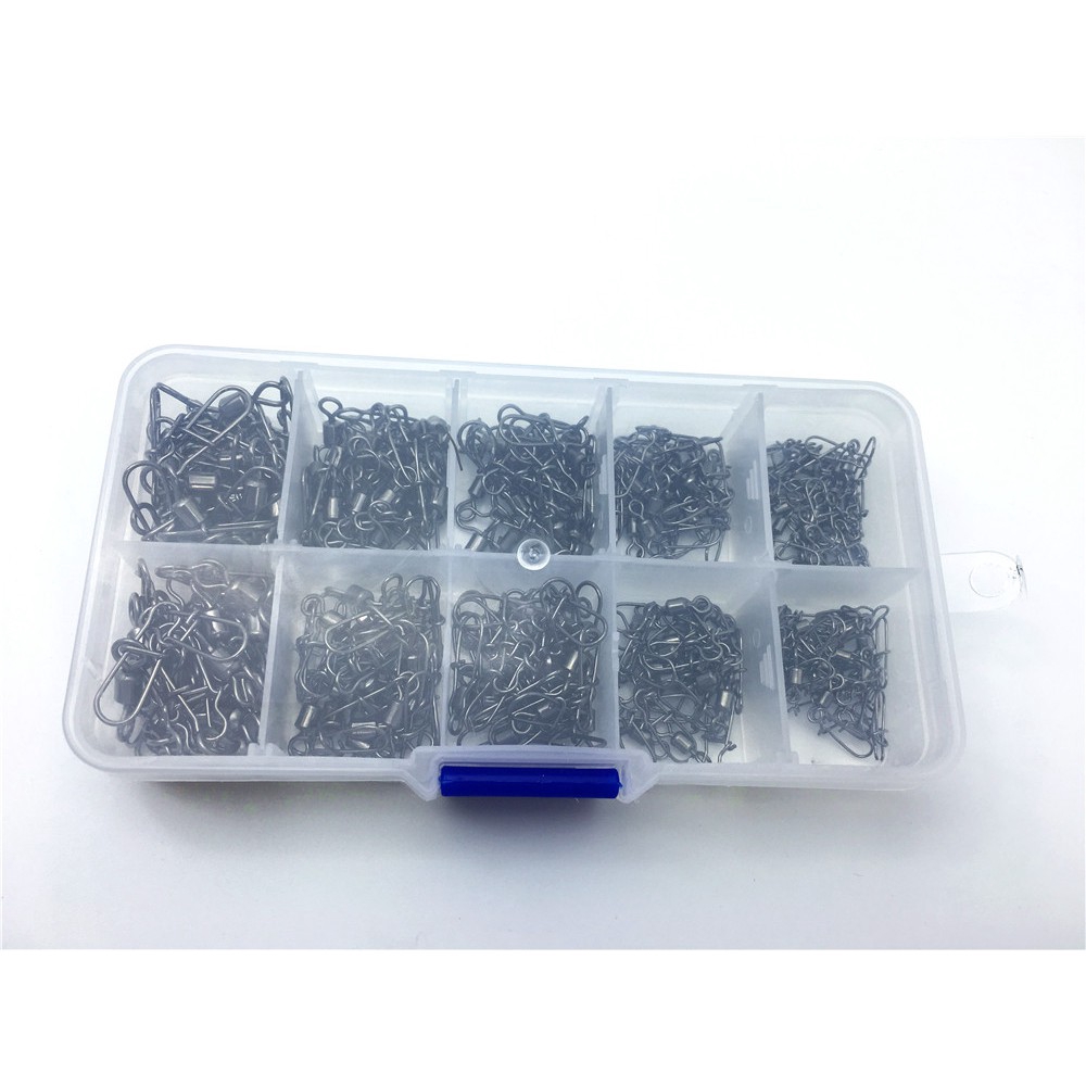 Hộp 210 Thiết Bị Fishing Swivel Mắc Mồi Câu Cá