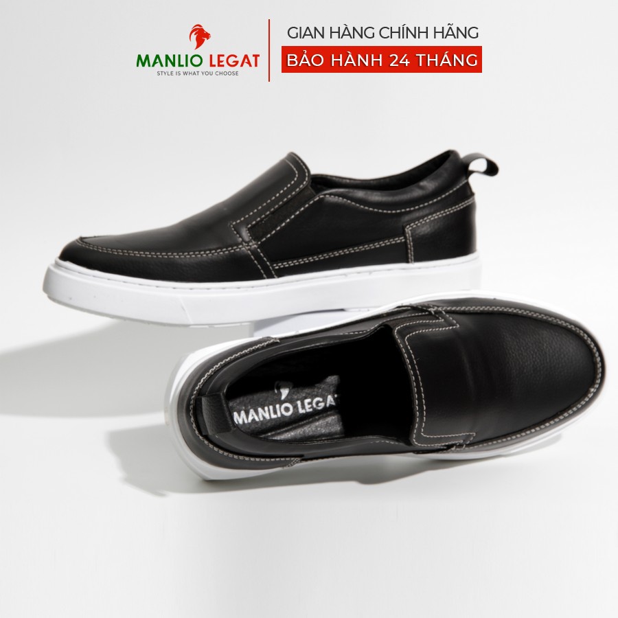 Giày lười nam Slip on nam da thật Manlio Legat 3 màu đen, xanh, nâu G1841-BN,G0841-B,G7471-MG