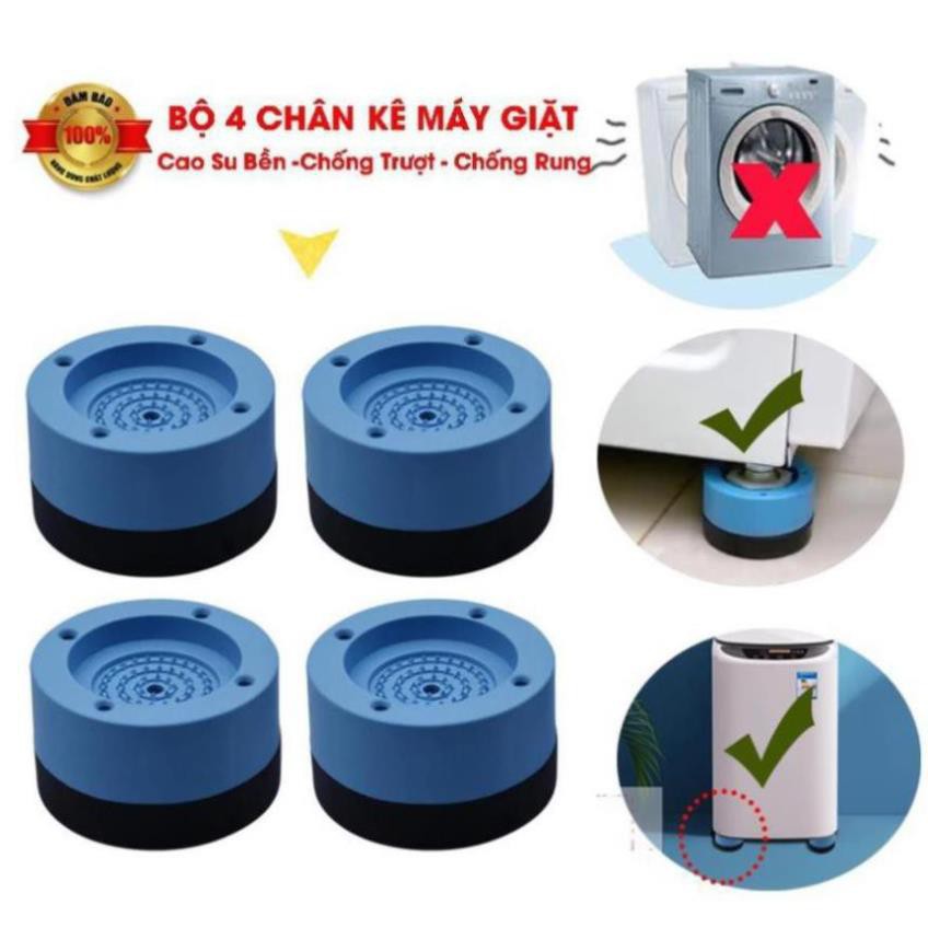 Set 4 Miếng Cao Su Lót Chân Máy Giặt Chống Rung Ồn