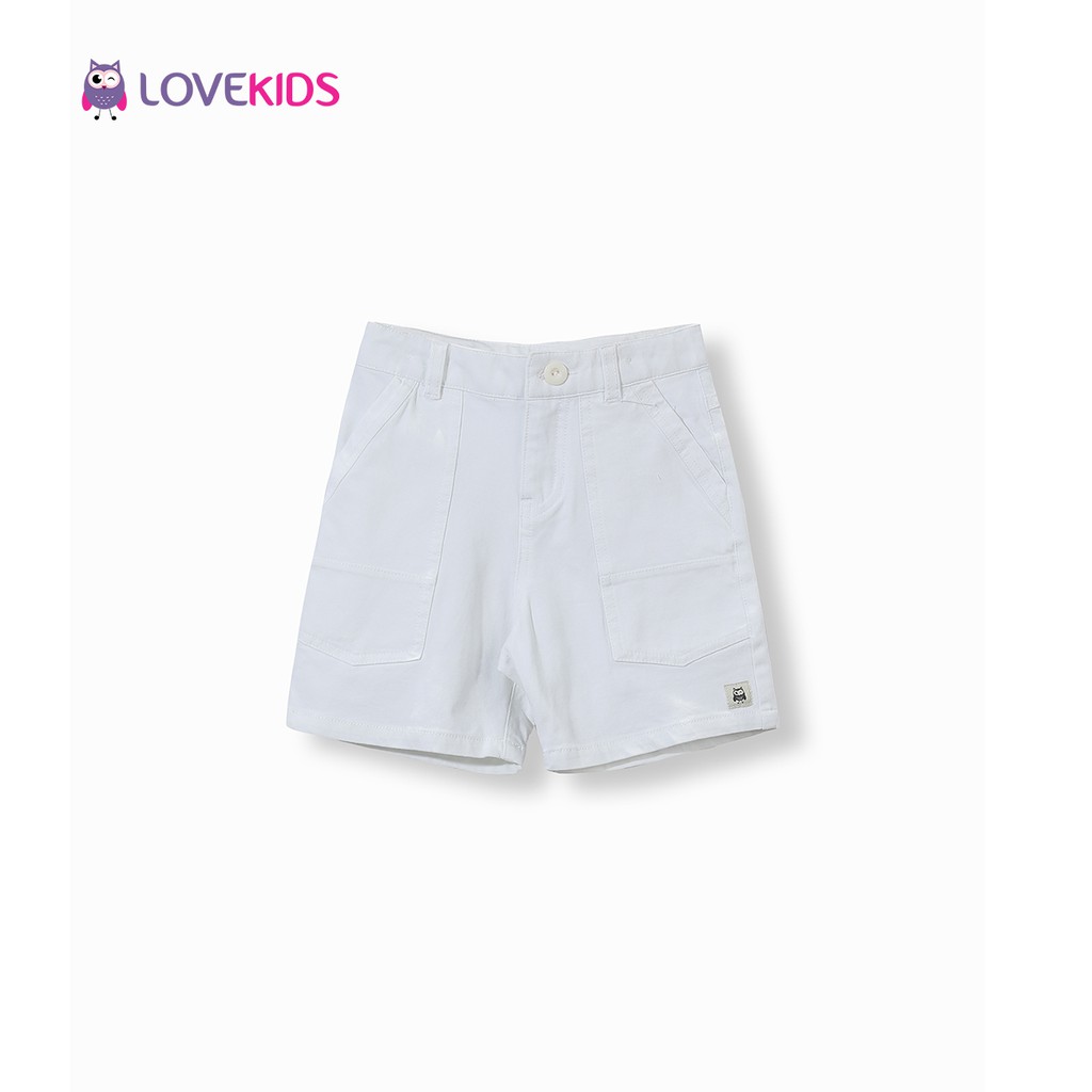 Quần short kaki trắng LK0340 - Lovekids