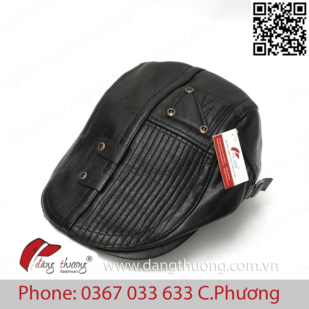 Mũ nón beret Pu cho nam  cực ngầu