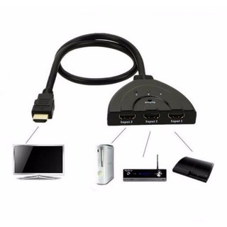 Cáp chia tín hiệu hdmi 3 ngõ vào và 1 ngõ ra