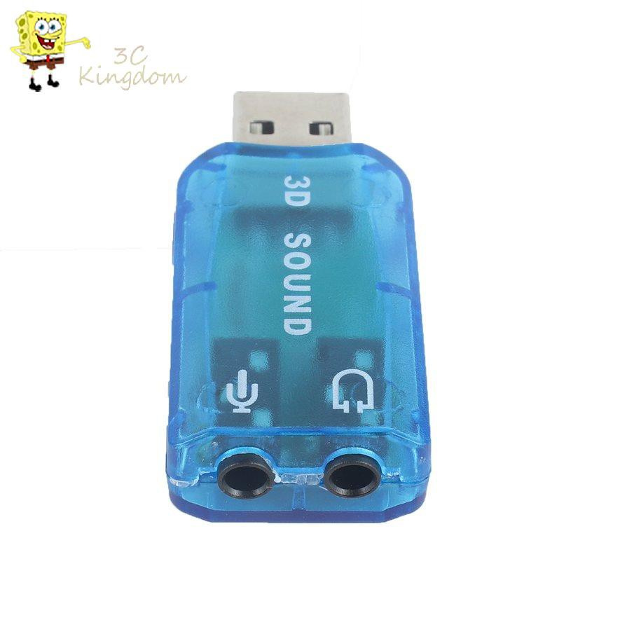 Usb 1.1 Mic / Loa Âm Thanh 7.1 Ch 3d Cho Pc Laptop X3Ckingdomx